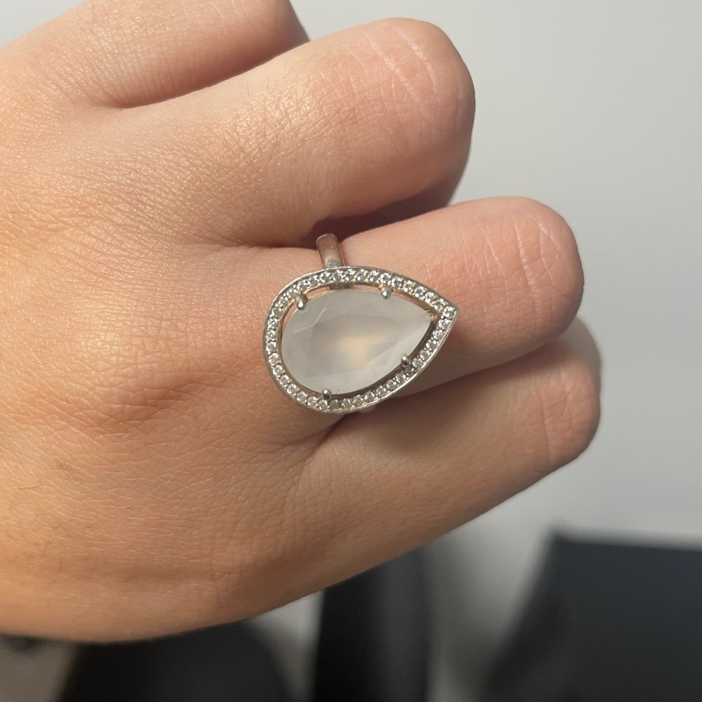 Thomas Sabo Sterling Silver Quartz Ring Size 54/7